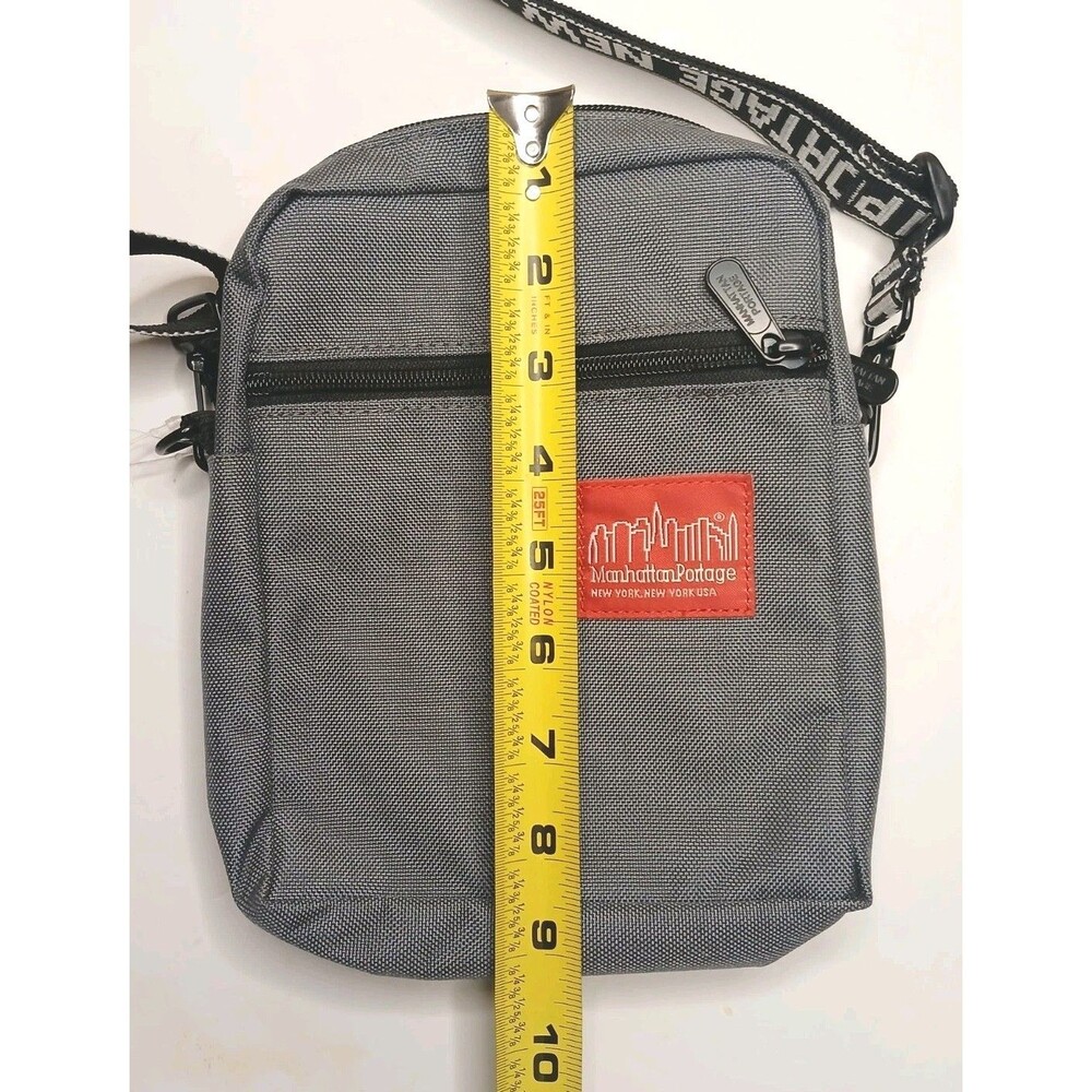 Manhattan Portage City Lights Zippered Shoulder/ Belt Bag GREY  $45 Retail NWT - Picture 11 of 13
